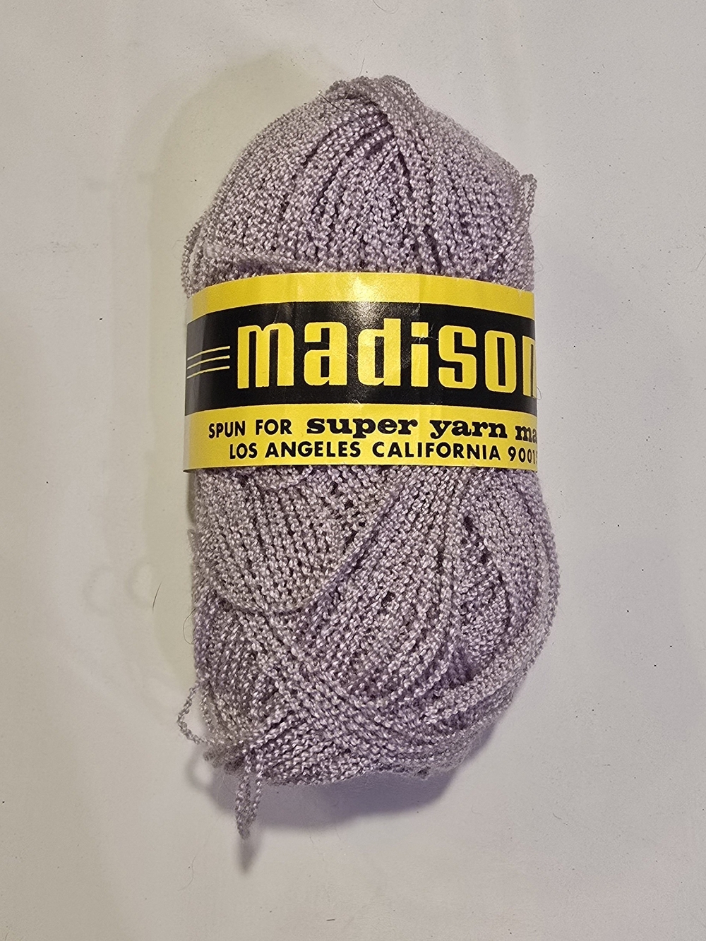 BOGO VTG 1980s Madison Lilac Acrylic Polyamid Yarn Skein Israel